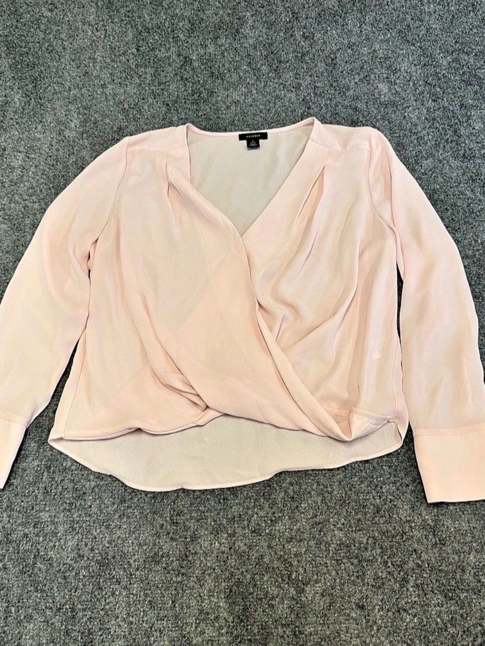 Halogen Wrap Blouse in Pink Size Small Like New